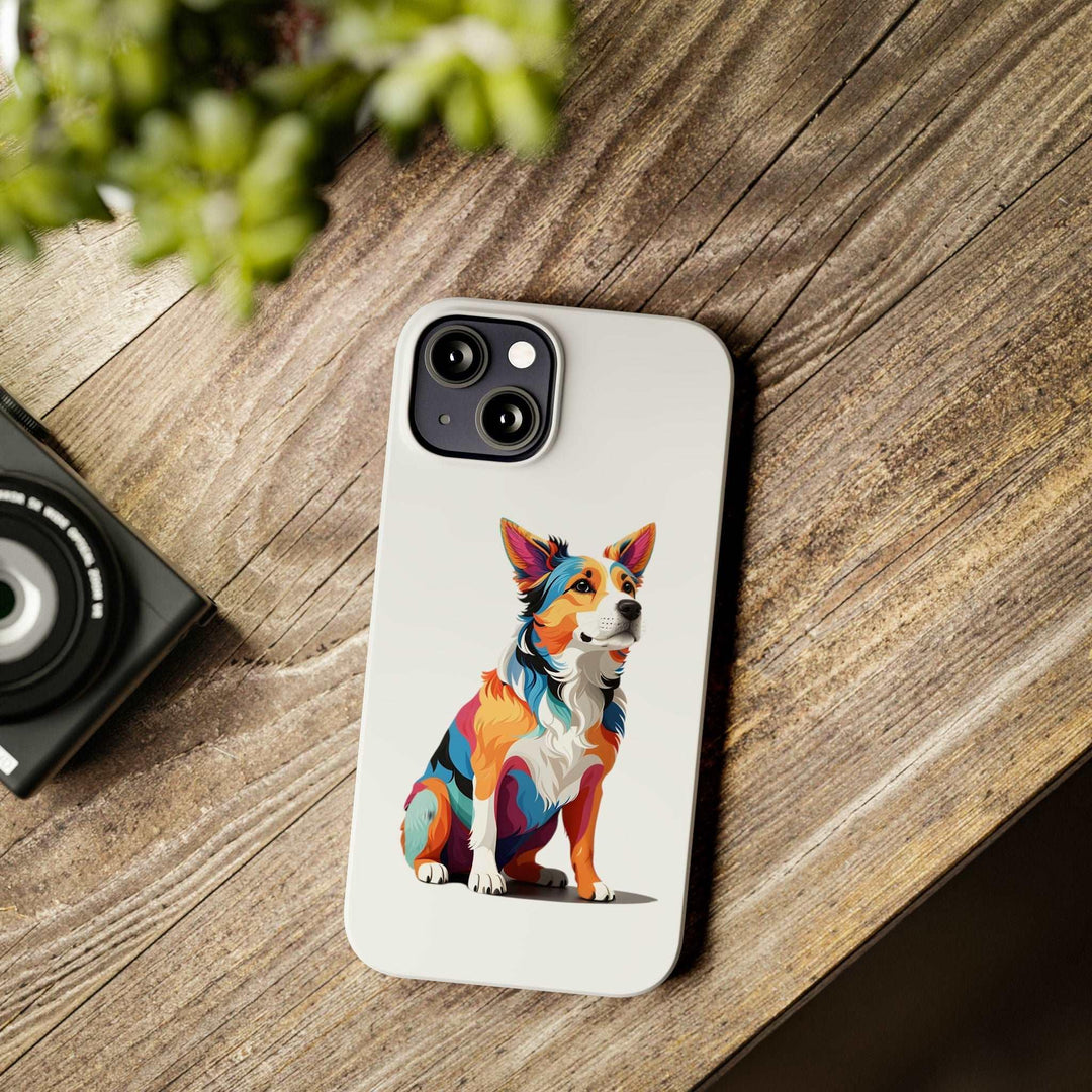 Sitting Dog Slim Phone Case