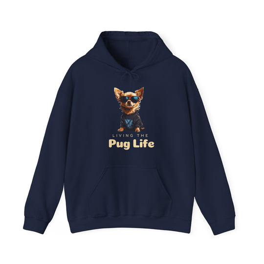 Pug Attitude Hoodie - Living The Pug Life