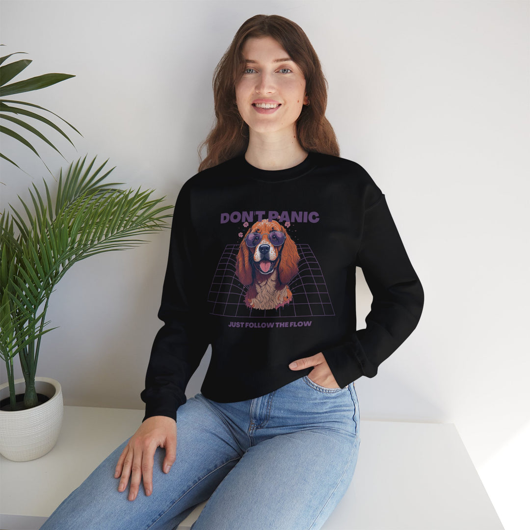 Don't Panic Just Follow The Flow Dog Sweatshirt - Chill Wear