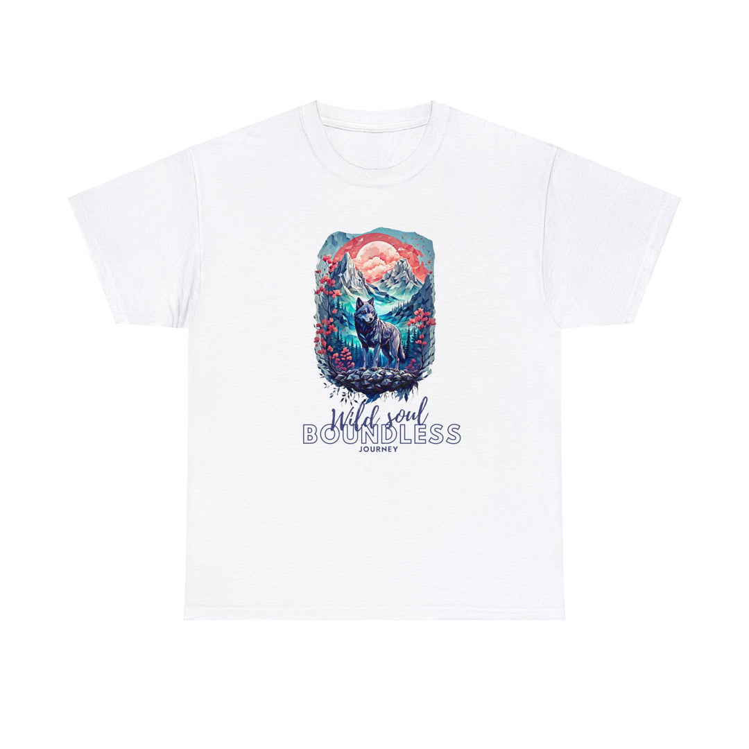 Wild Soul Endless Journey T-Shirt - Mountain Wolf Spirit