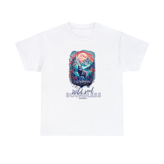 Wild Soul Endless Journey T-Shirt - Mountain Wolf Spirit