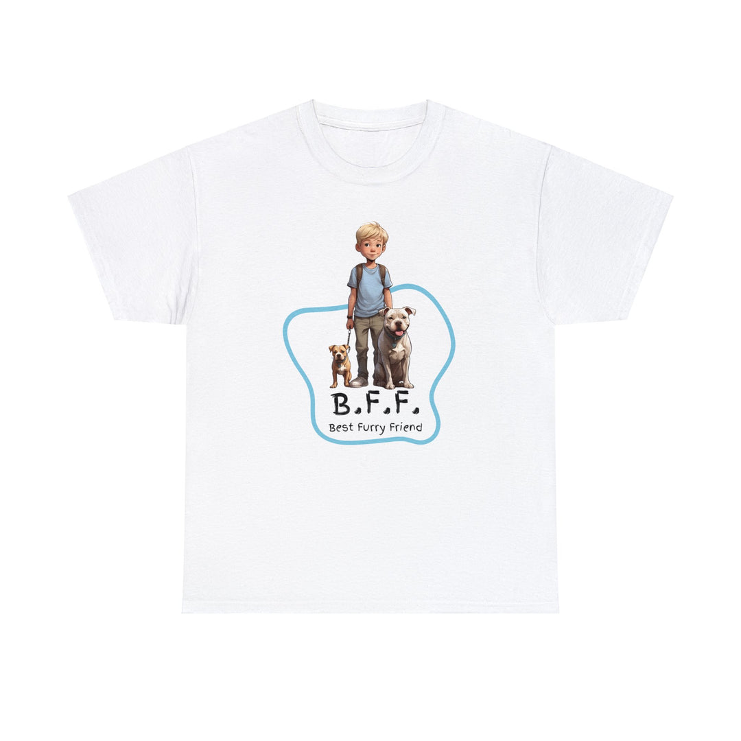 Best Furry Friend in City Lights Dog T-shirt -Bffs