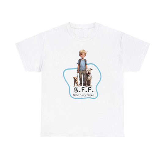 Best Furry Friend in City Lights Dog T-shirt -Bffs