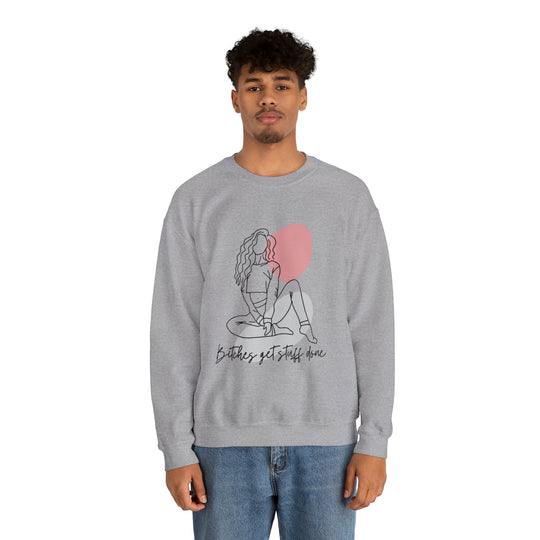 Line Art Unisex Heavy Blend™ Crewneck Sweatshirt - Wave Fusions