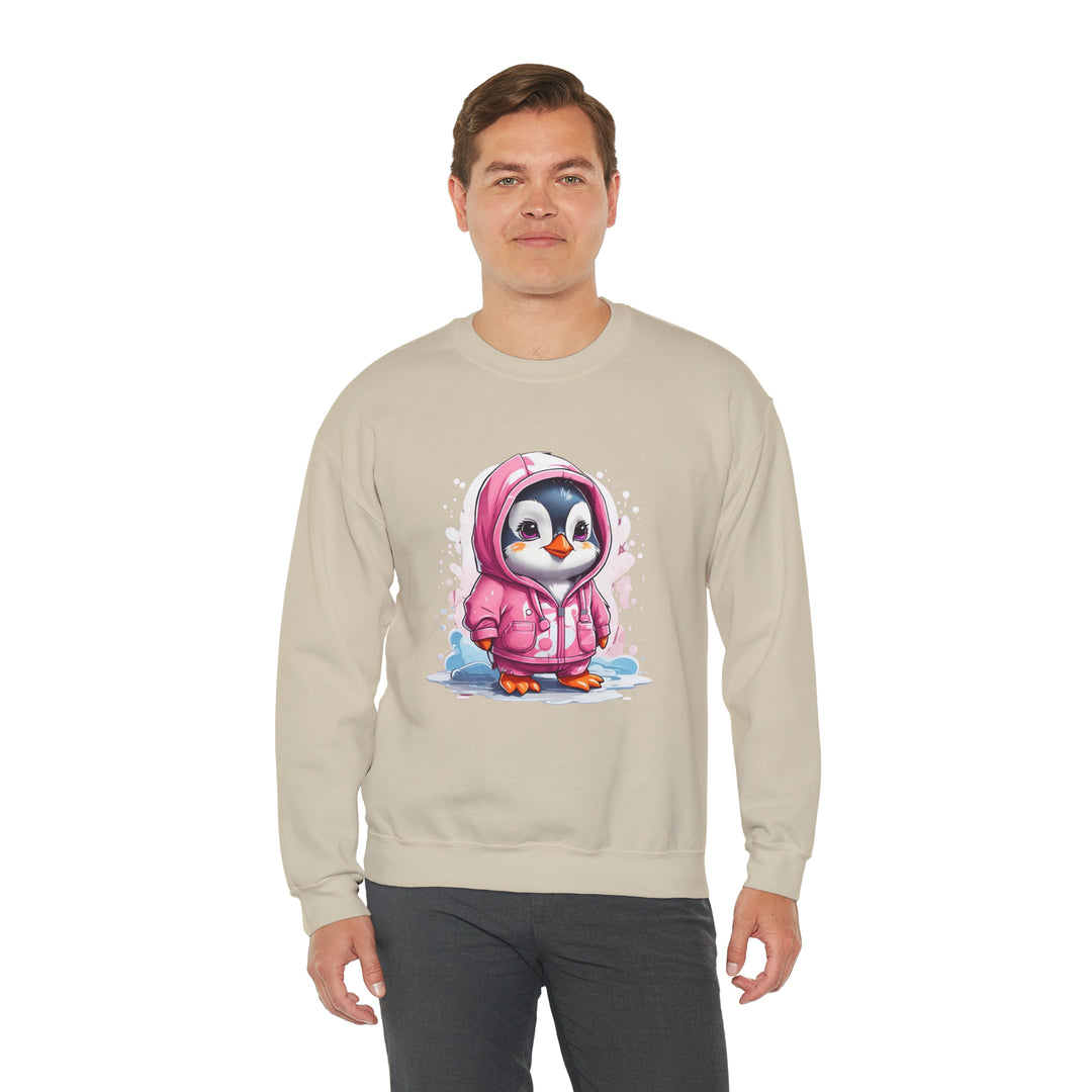 Penguin Unisex Heavy Blend™ Crewneck Sweatshirt - Wave Fusions