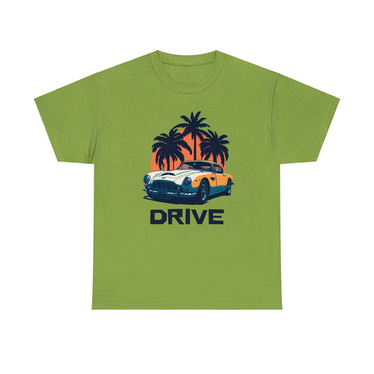 Drive in Paradise Classic Car Tropical T-shirt - Classic Sports Car Series