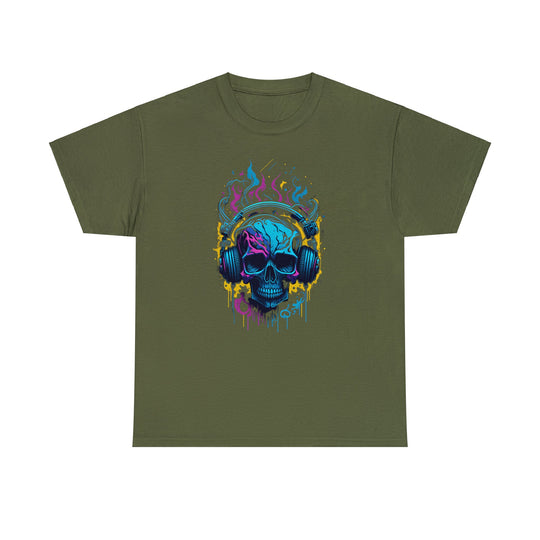 Rocking Skull Unisex Heavy Cotton Tee - Wave Fusions