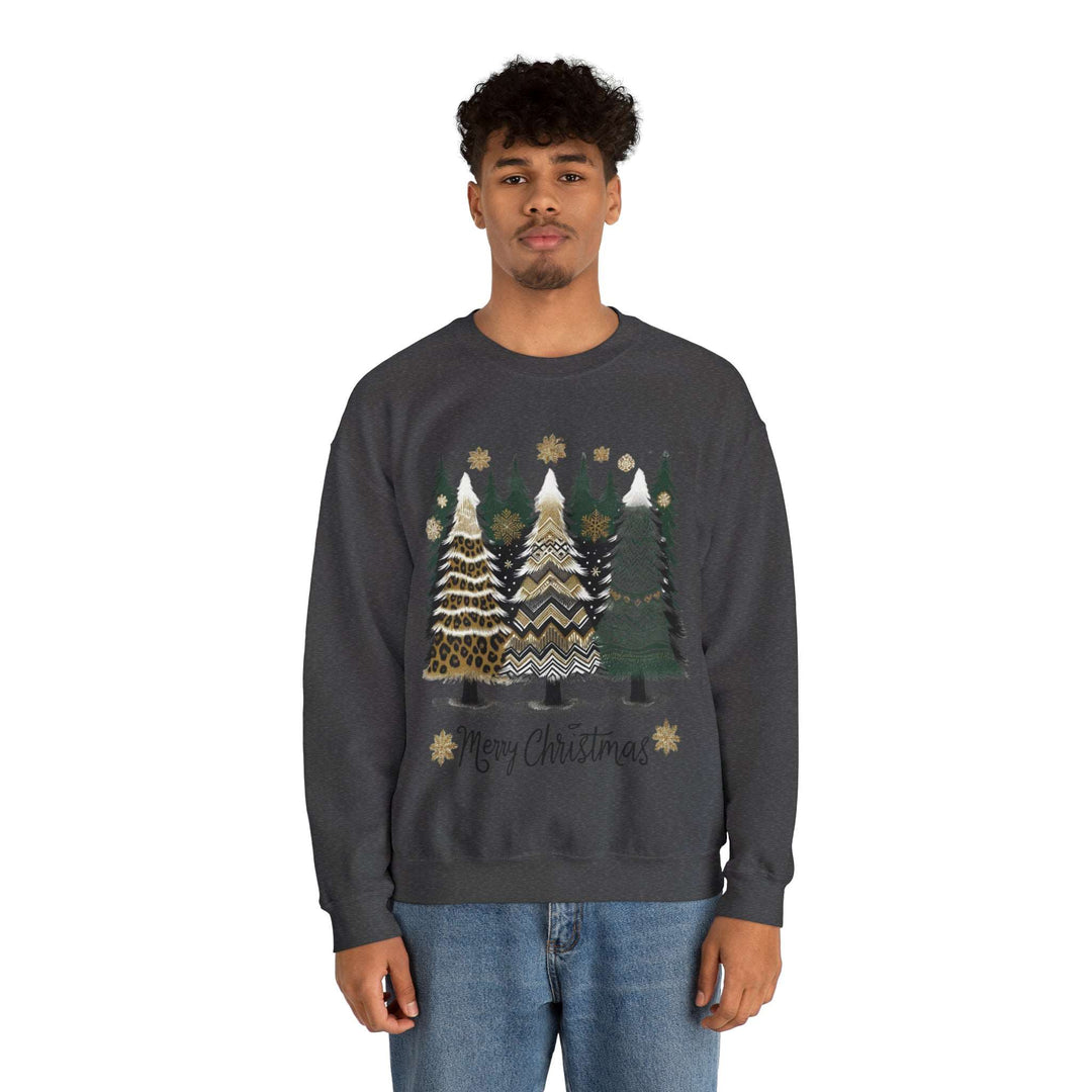 Designed Christmas Trees Unisex Sweatshirt