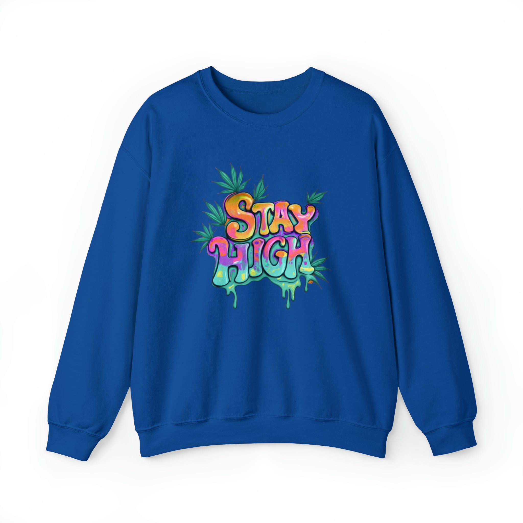 Stay High Unisex Heavy Blend™ Crewneck Sweatshirt - Wave Fusions