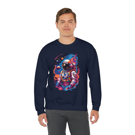 Cosmic Voyager Astronaut Unisex Sweatshirt - Wave Fusions