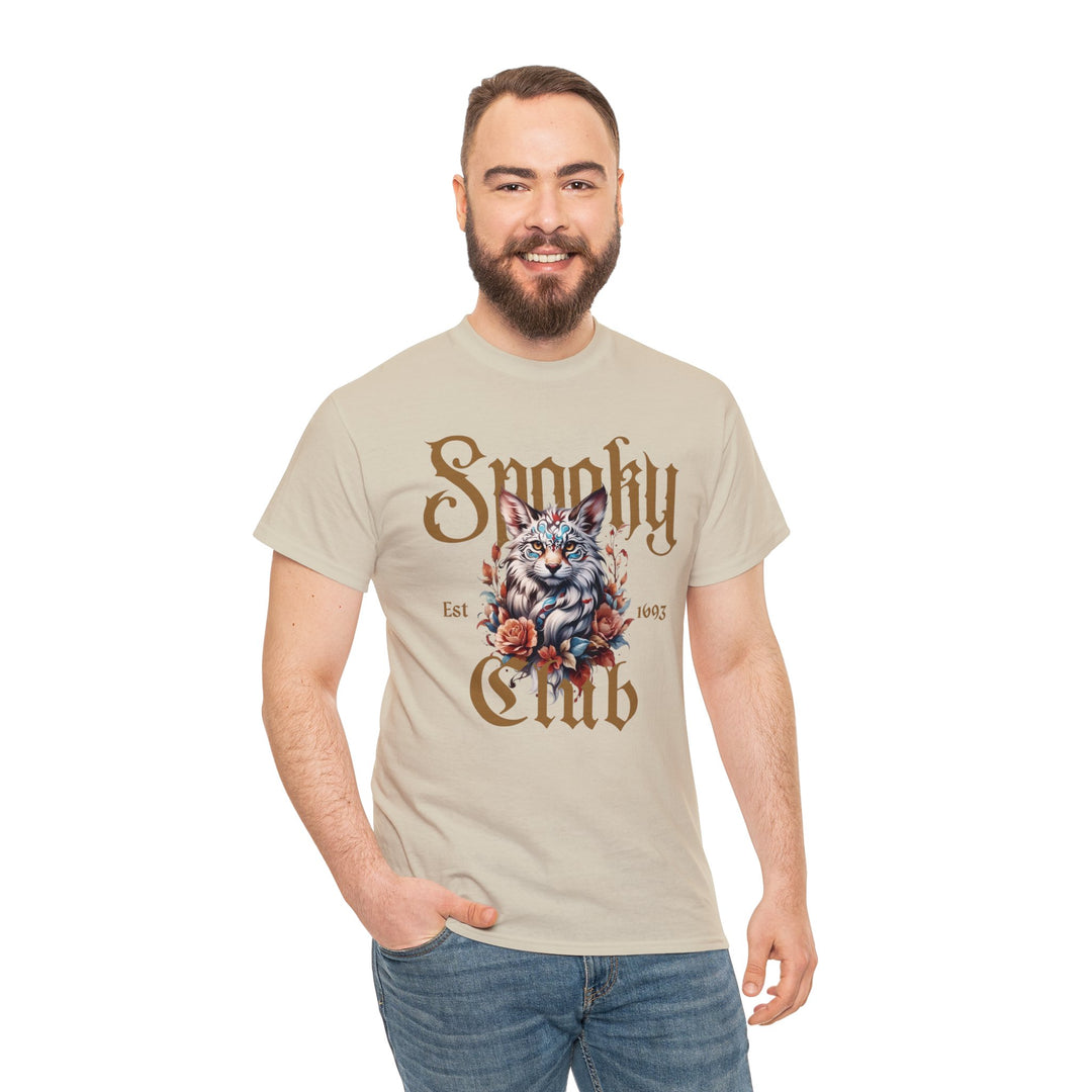 Spooky Club Floral Feline Cat T-Shirt - Spooky Club Charm