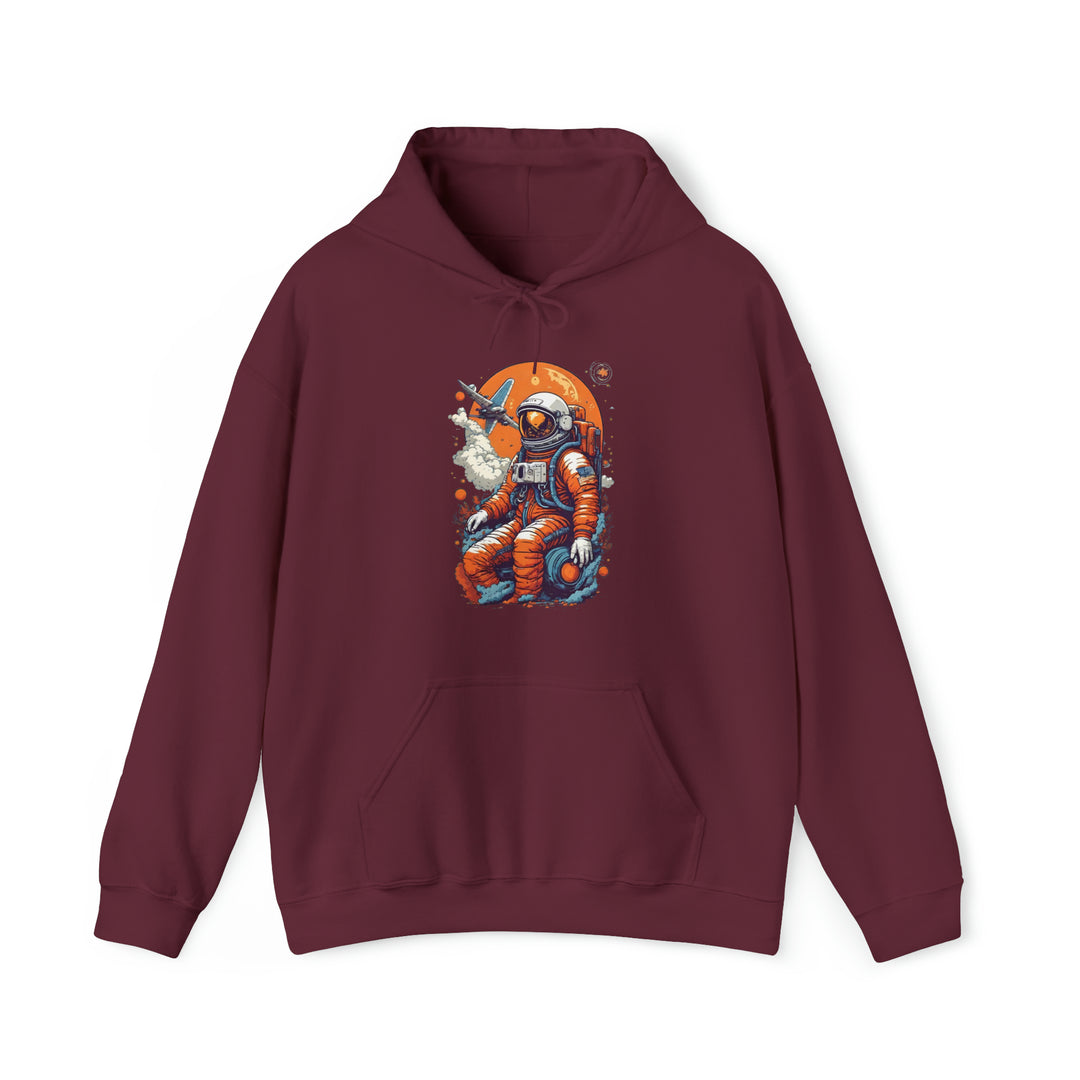 Retro Astronaut Unisex Hoodie - Wave Fusions