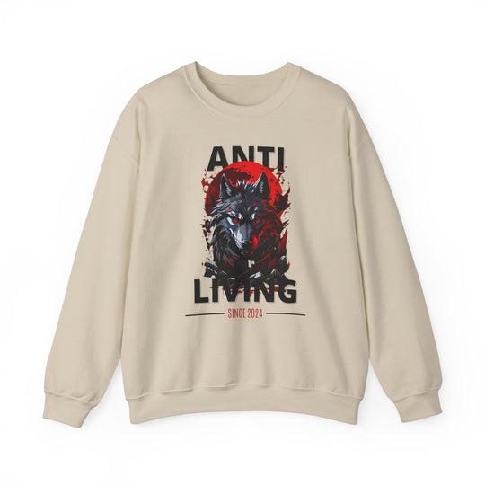 Anti-Living Wolf Sweatshirt - Dark Rebel Attire