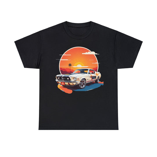 Sunset Muscle Car T-Shirt - Muscle Car Edition