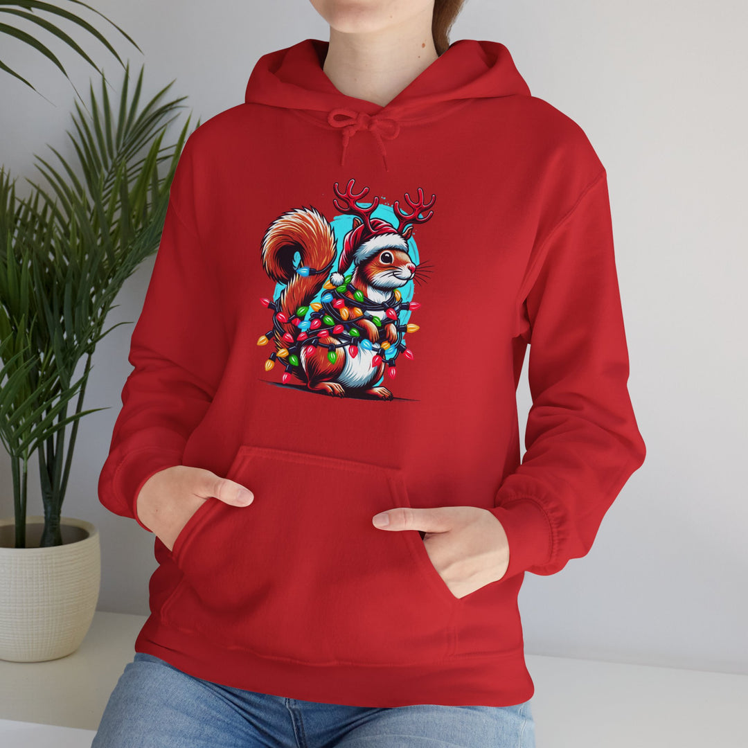 Christmas Squirrel Unisex Hoodie - Wave Fusions