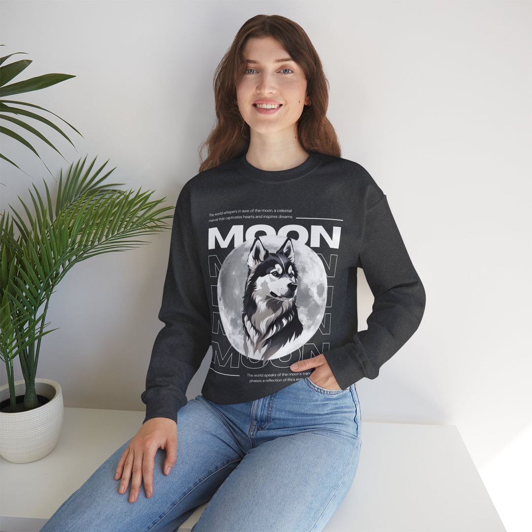 Full Moon Wolf Whisper Sweatshirt - Guiding Light of the Night