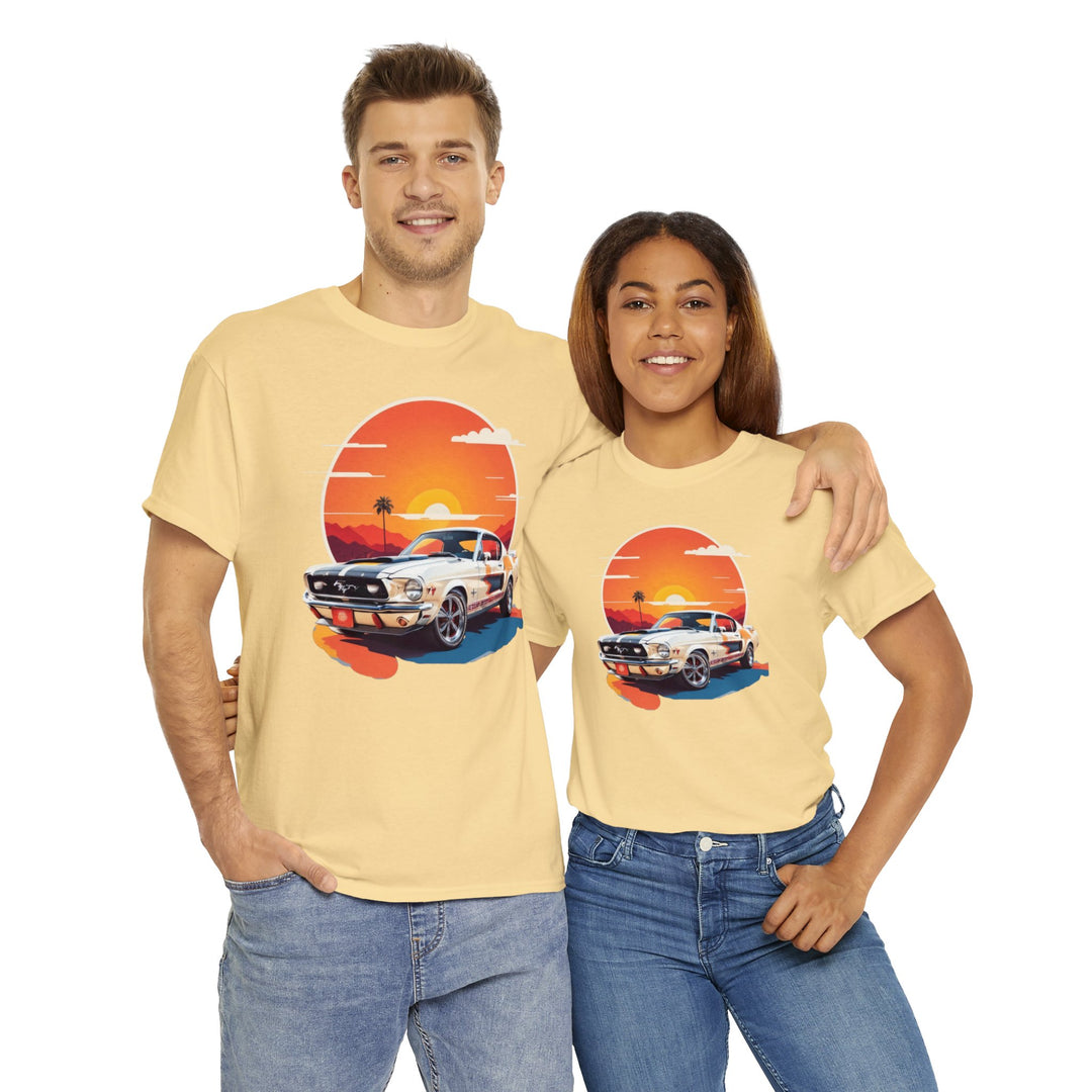 Sunset Muscle Car T-Shirt - Muscle Car Edition