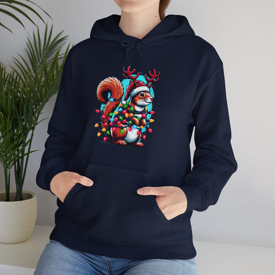 Christmas Squirrel Unisex Hoodie - Wave Fusions