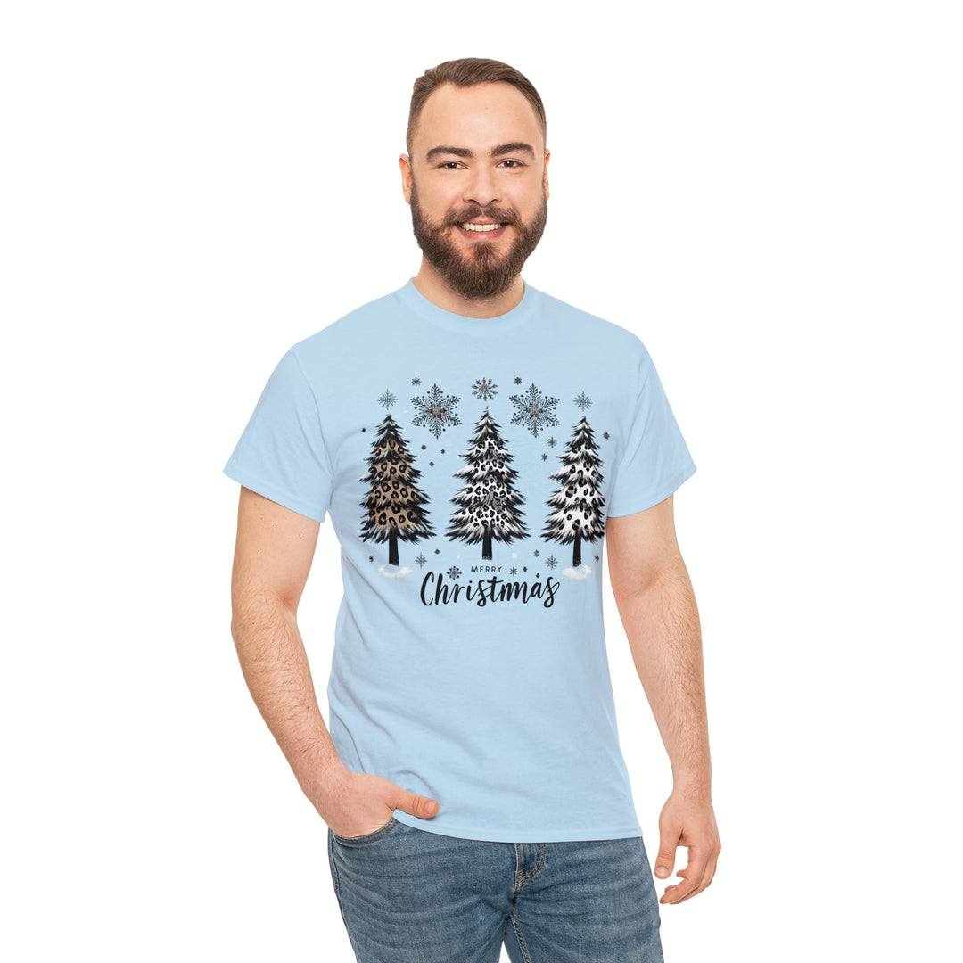 Snow Merry Christmas tree Unisex T Shirt - Wave Fusions