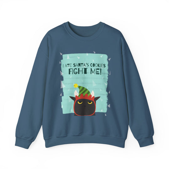 I Ate Santa's Cookies Funny Cat Sweatshirt