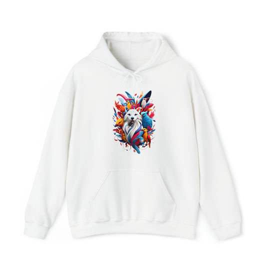 Dog and Phoenix Heavy Blend™ Hooded Sweatshirt - Wave Fusions