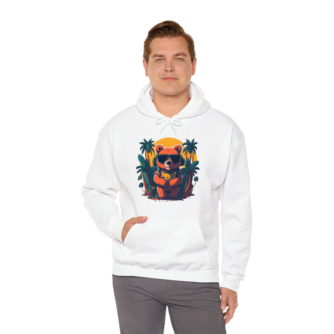 Brown Bear Heavy Blend™ Hooded Sweatshirt - Wave Fusions