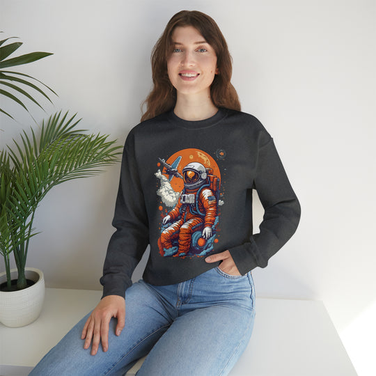 Retro Astronaut Unisex Sweatshirt - Wave Fusions