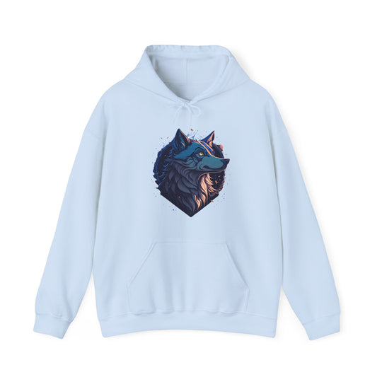 Lone Wolf Majesty Hoodie - Vibrant Wilderness