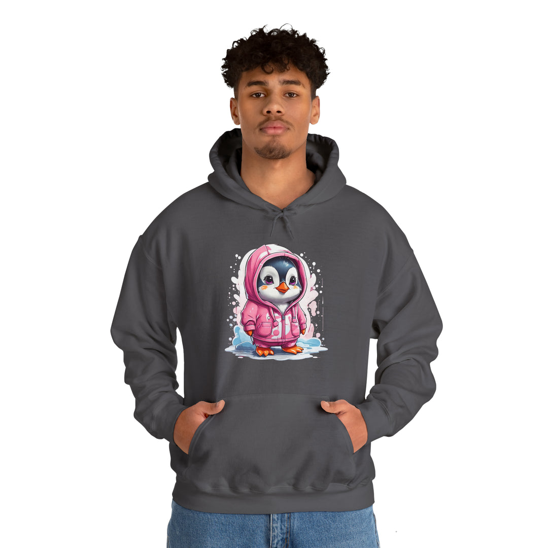 Penguin Unisex Heavy Blend™ Hooded Sweatshirt - Wave Fusions