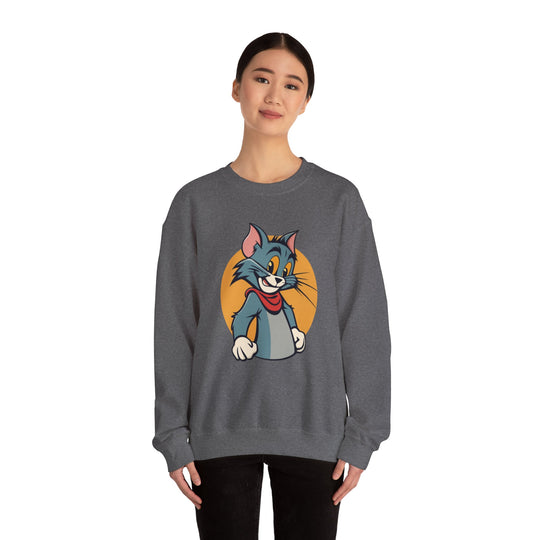 Tom Cat Grin Sweatshirt -  Joyful Jumper