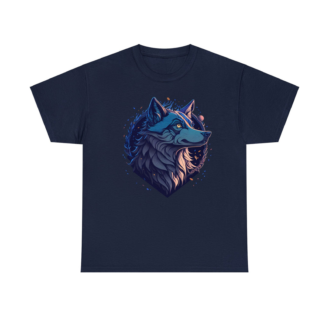 Lone Wolf Majesty T-shirt - Vibrant Wilderness