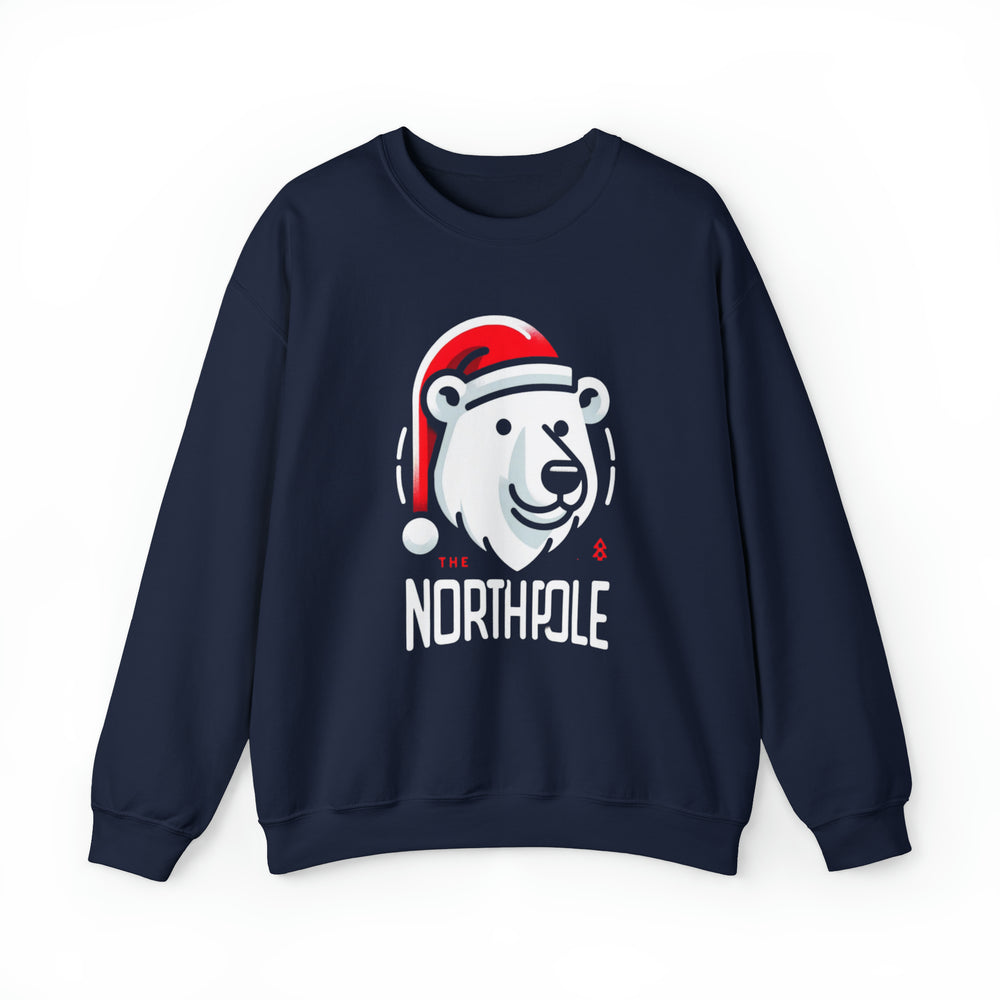 North Pole Bear Christmas Unisex Sweatshirt - Wave Fusions