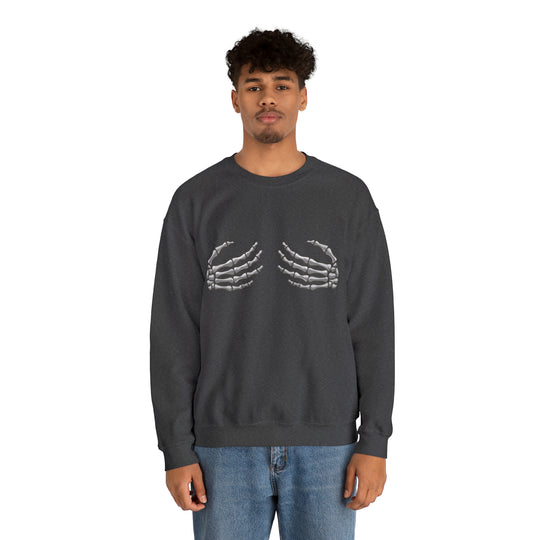 Skeleton Hands Unisex Heavy Blend™ Crewneck Sweatshirt - Wave Fusions