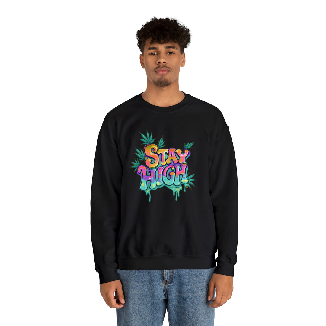 Stay High Unisex Heavy Blend™ Crewneck Sweatshirt - Wave Fusions