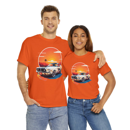 Sunset Muscle Car T-Shirt - Muscle Car Edition