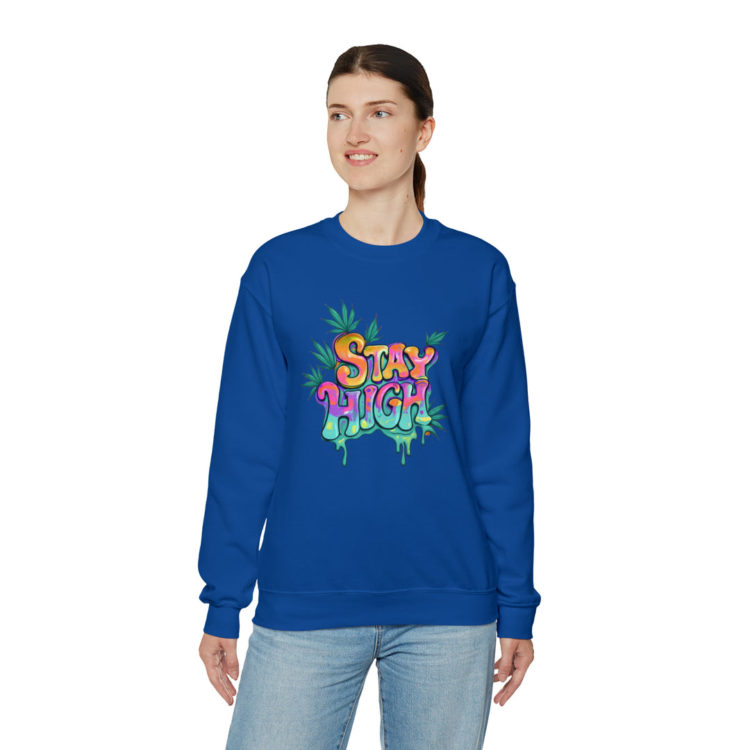 Stay High Unisex Heavy Blend™ Crewneck Sweatshirt - Wave Fusions