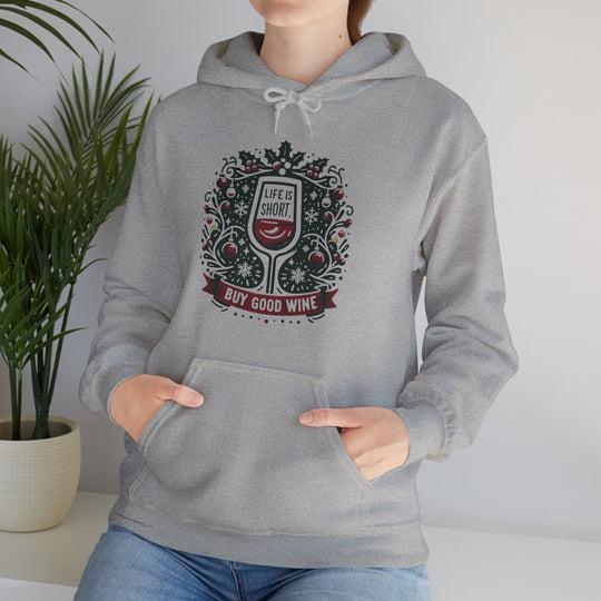 Buy Good Wine Unisex Hoodie - Wave Fusions