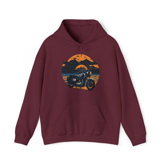 Vintage Bike Unisex Heavy Blend™ Hooded Sweatshirt - Wave Fusions