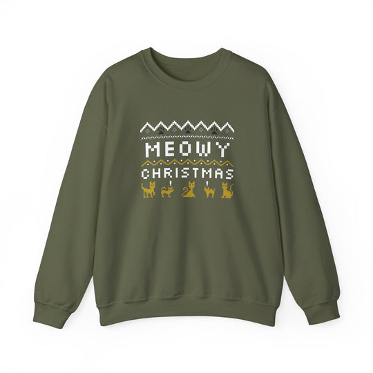 Meowy Christmas Cozy Cat Crewneck