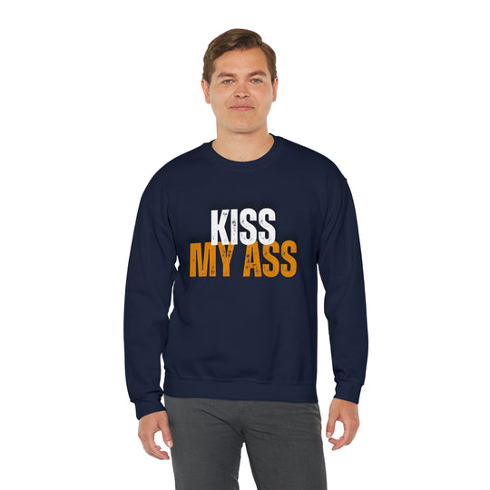 Kiss My Ass Unisex Heavy Blend™ Crewneck Sweatshirt - Wave Fusions