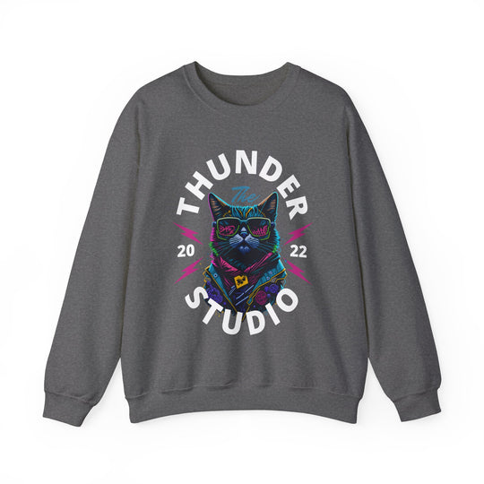 Thunder Studio Cat Sweatshirt - DJ Cat Vibe