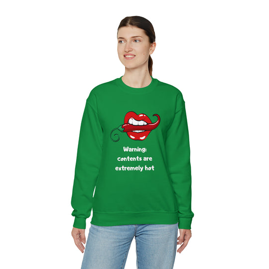 Warning Unisex Heavy Blend™ Crewneck Sweatshirt - Wave Fusions