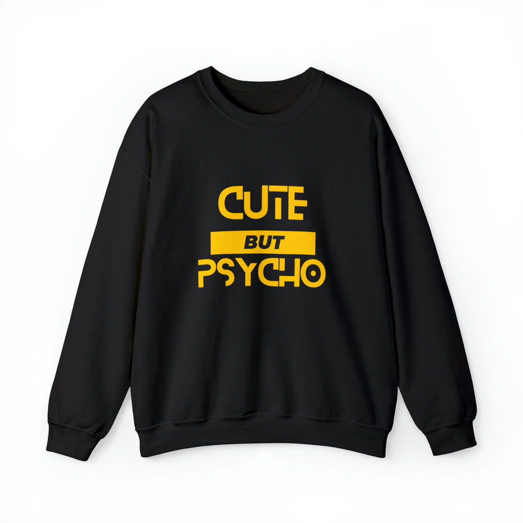 Cute But Psycho Unisex Heavy Blend™ Crewneck Sweatshirt - Wave Fusions