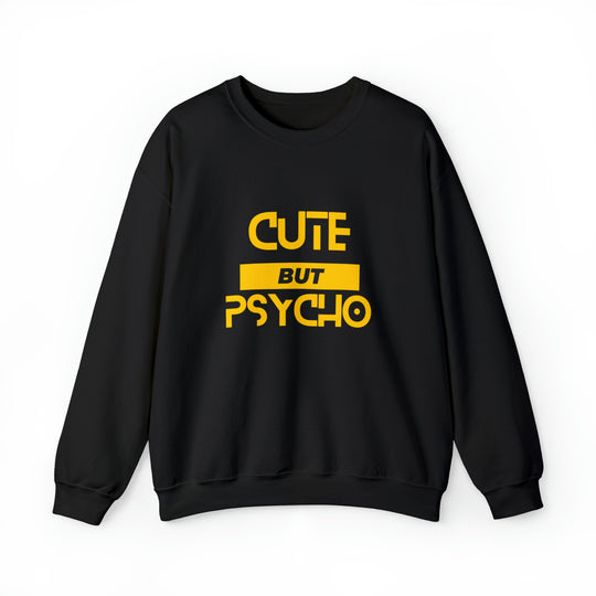 Cute But Psycho Unisex Heavy Blend™ Crewneck Sweatshirt - Wave Fusions