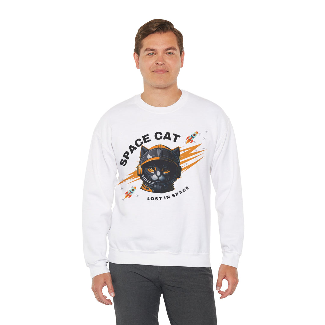 Space Cat Astronaut Sweatshirt - Lost In Space