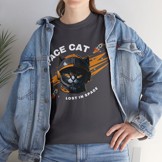 Space Cat Astronaut T-Shirt - Lost In Space