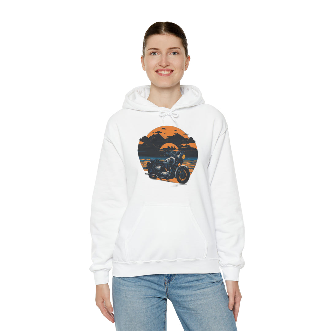 Vintage Bike Unisex Heavy Blend™ Hooded Sweatshirt - Wave Fusions