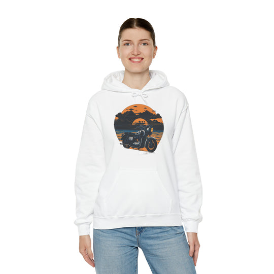 Vintage Bike Unisex Heavy Blend™ Hooded Sweatshirt - Wave Fusions