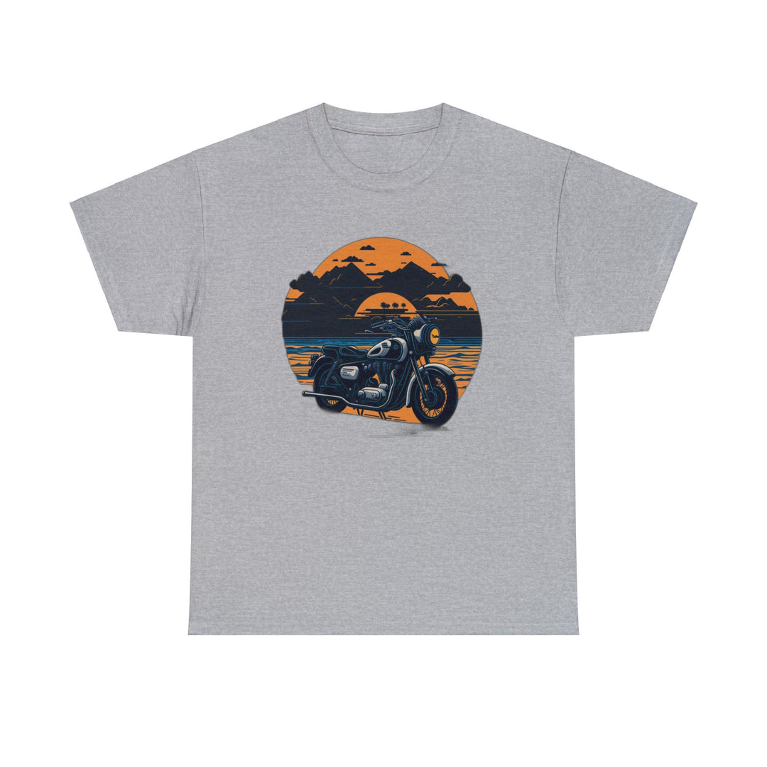 Vintage Bike Unisex Heavy Cotton Tee - Wave Fusions