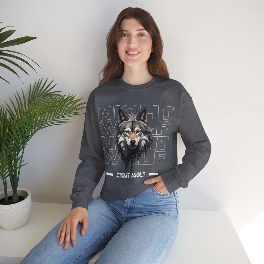 Lone Night Wolf Sweatshirt - After Dark Style